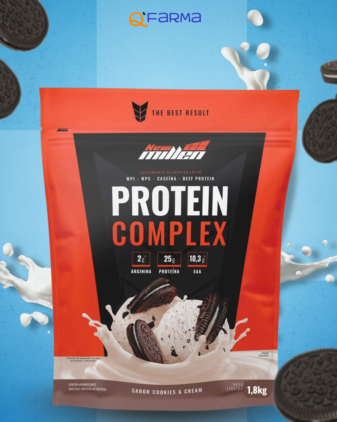 New Millen Whey Protein Complex Concentrado 1,8Kg