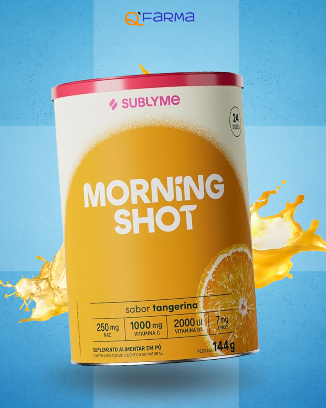 Sublyme Morning Shot para Imunidade 144g
