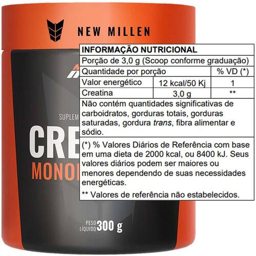 CREATINA NEW MILLEN REFIL 500G