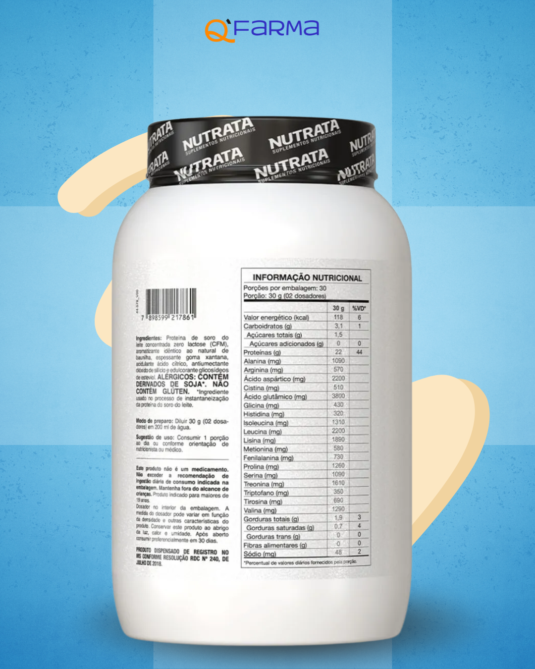 Nutrata Whey Zero Lactose 900g