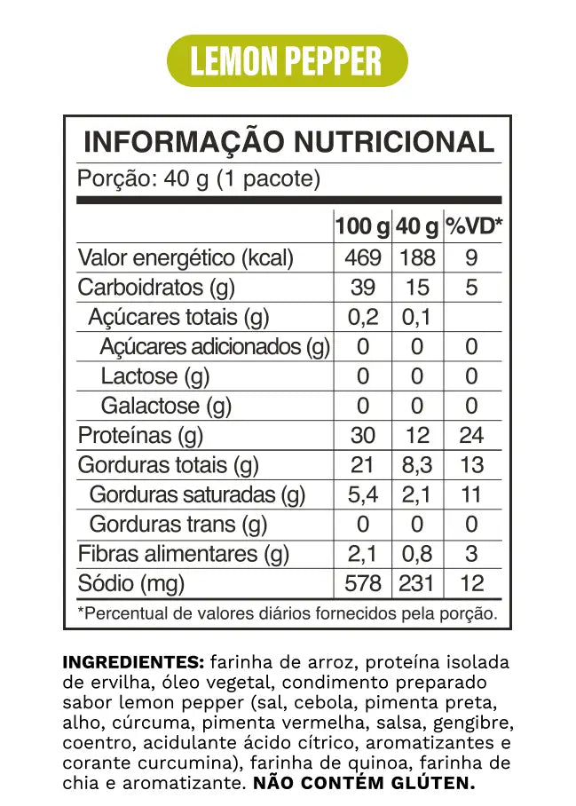 SALGADINHO SNACK PROTEICO OCEAN DROP 40G