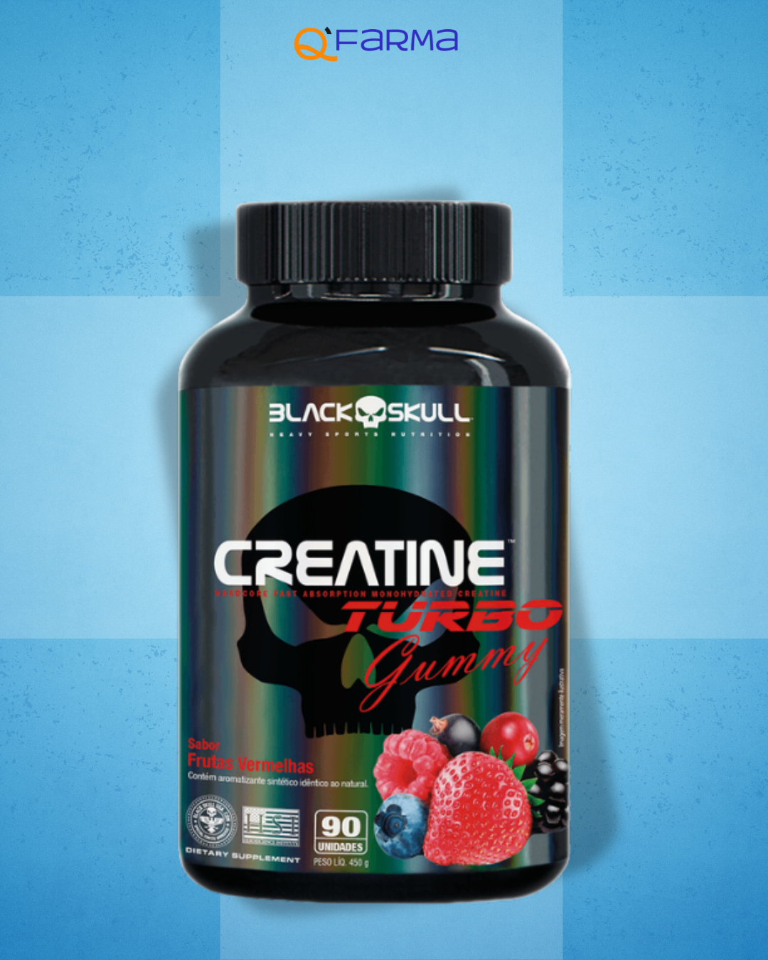 Black Skull Creatine Turbo Gummy (90 gomas)