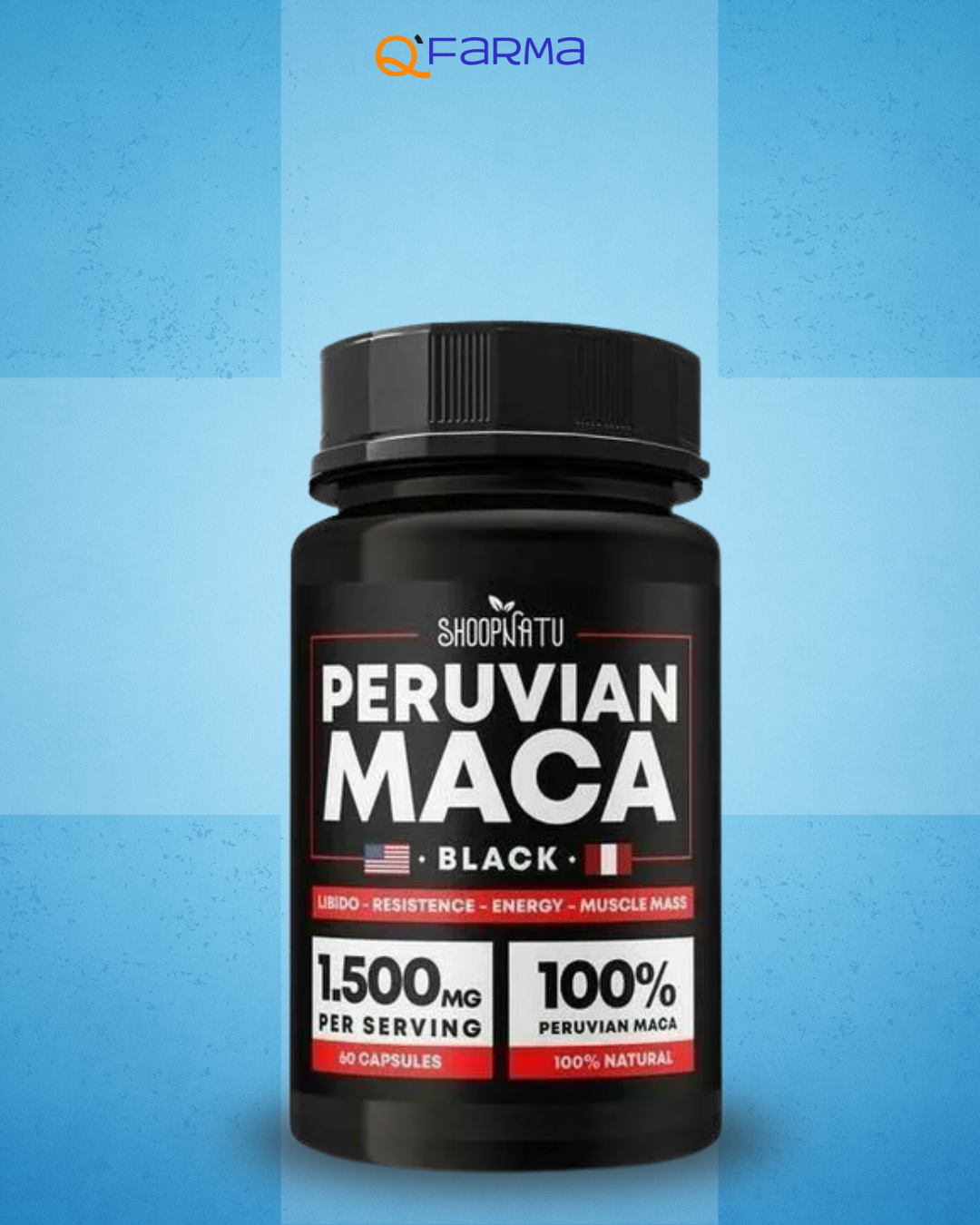 Shoopnatu Peruvian Maca Black (120cps)