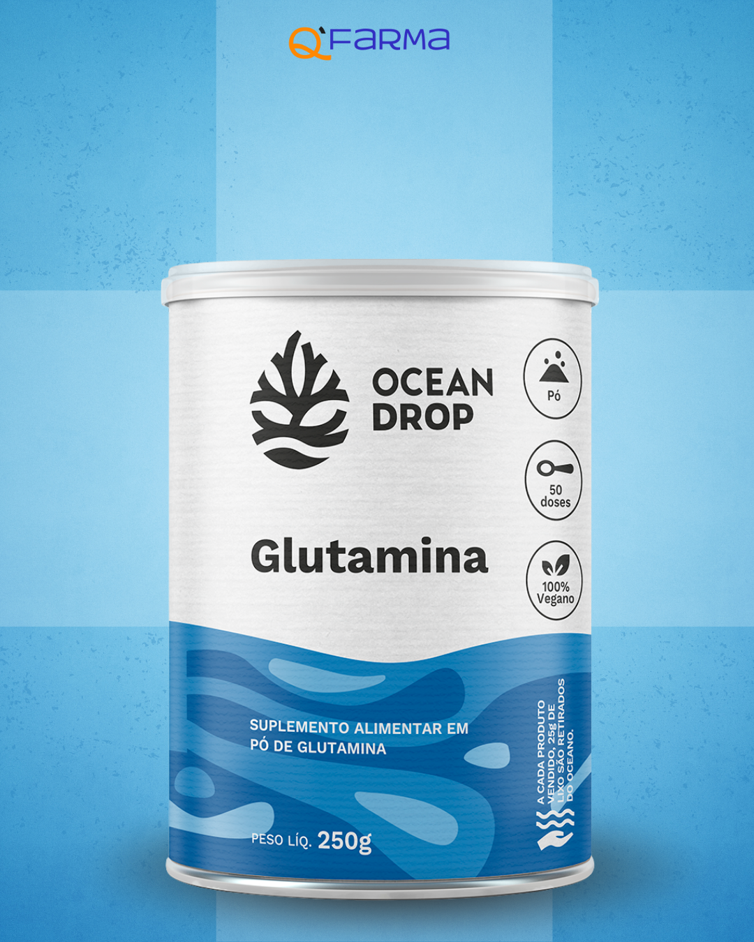 Ocean Drop Glutamina 250g