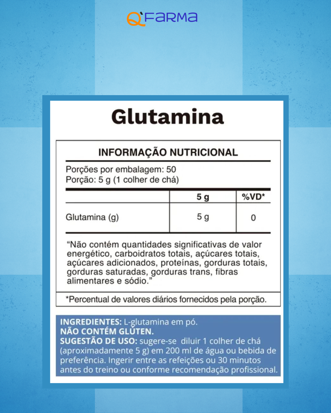 Ocean Drop Glutamina 250g