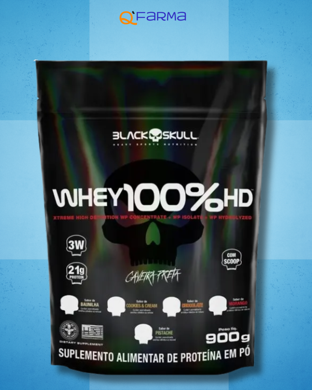 Black Skull Whey 100%HD REFIL 900g