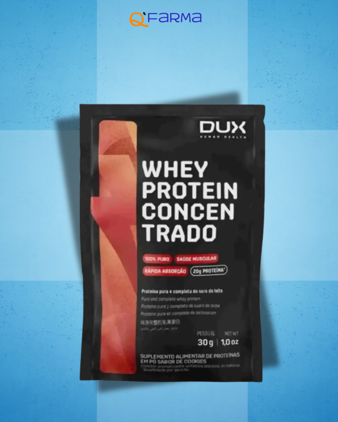 Dux Whey Protein Concentrado Dose Única 30g