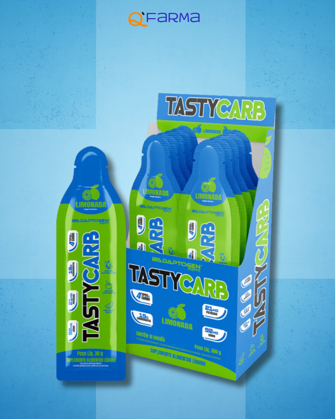 Adaptogen TastyCarb Gel de Carboidrato 30g
