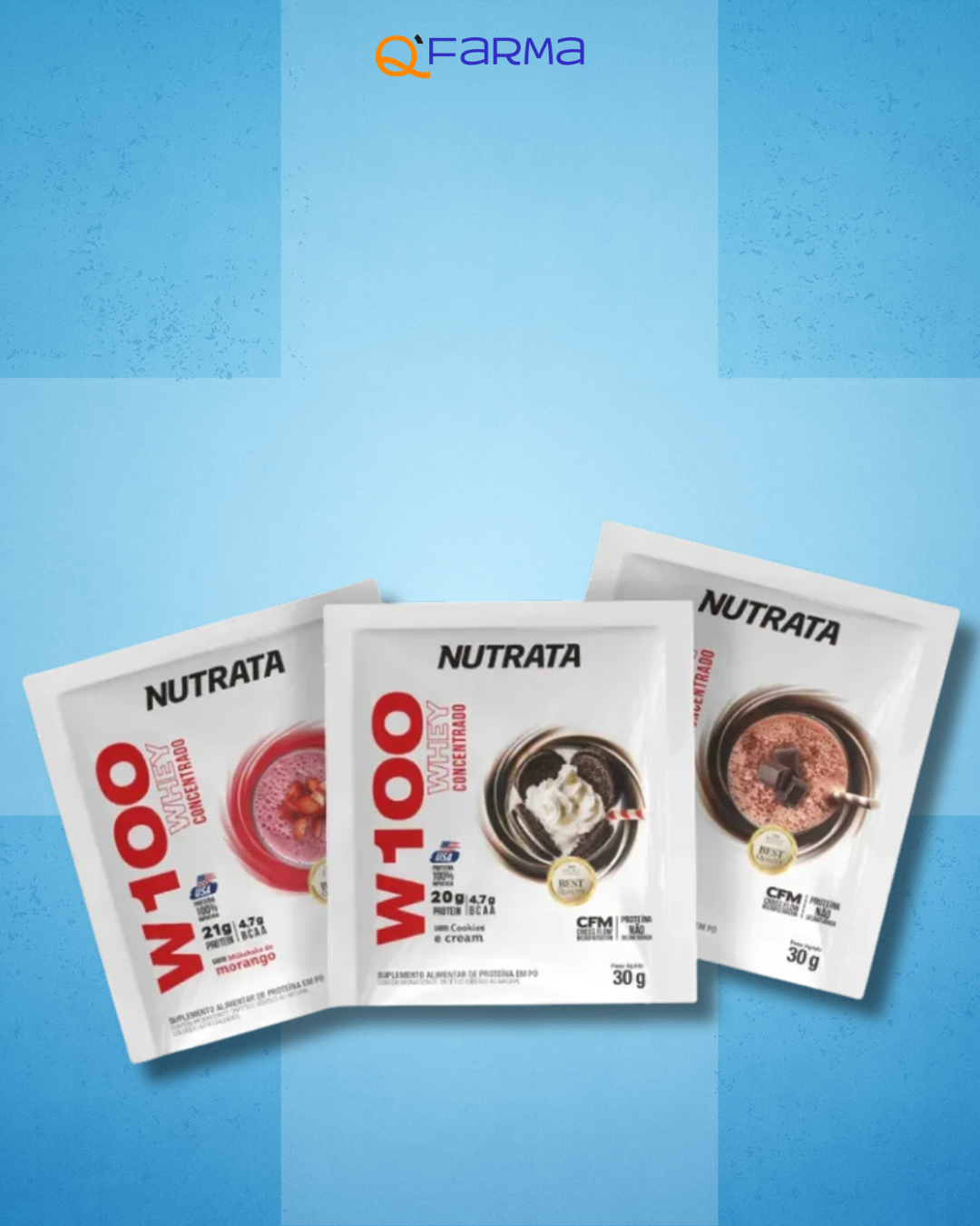 Nutrata W100 Whey Concentrado Dose Única 30g