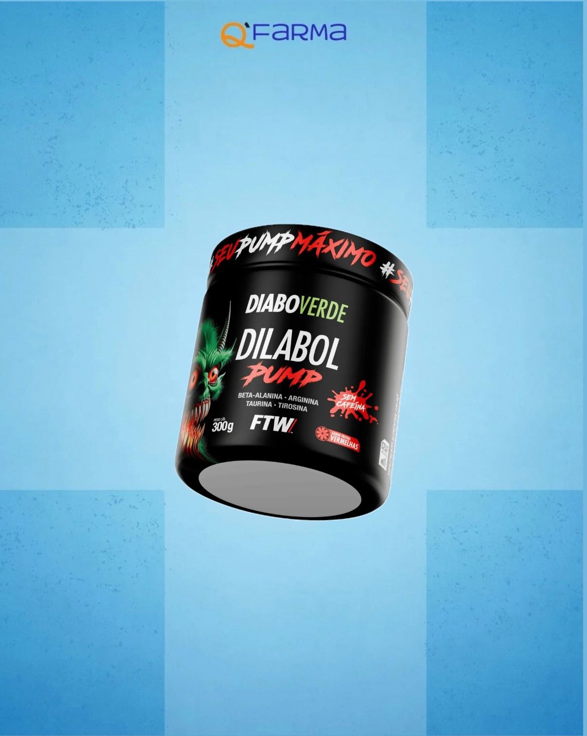 PRÉ TREINO DIABO VERDE DILABOL PUMP SEM CAFEÍNA