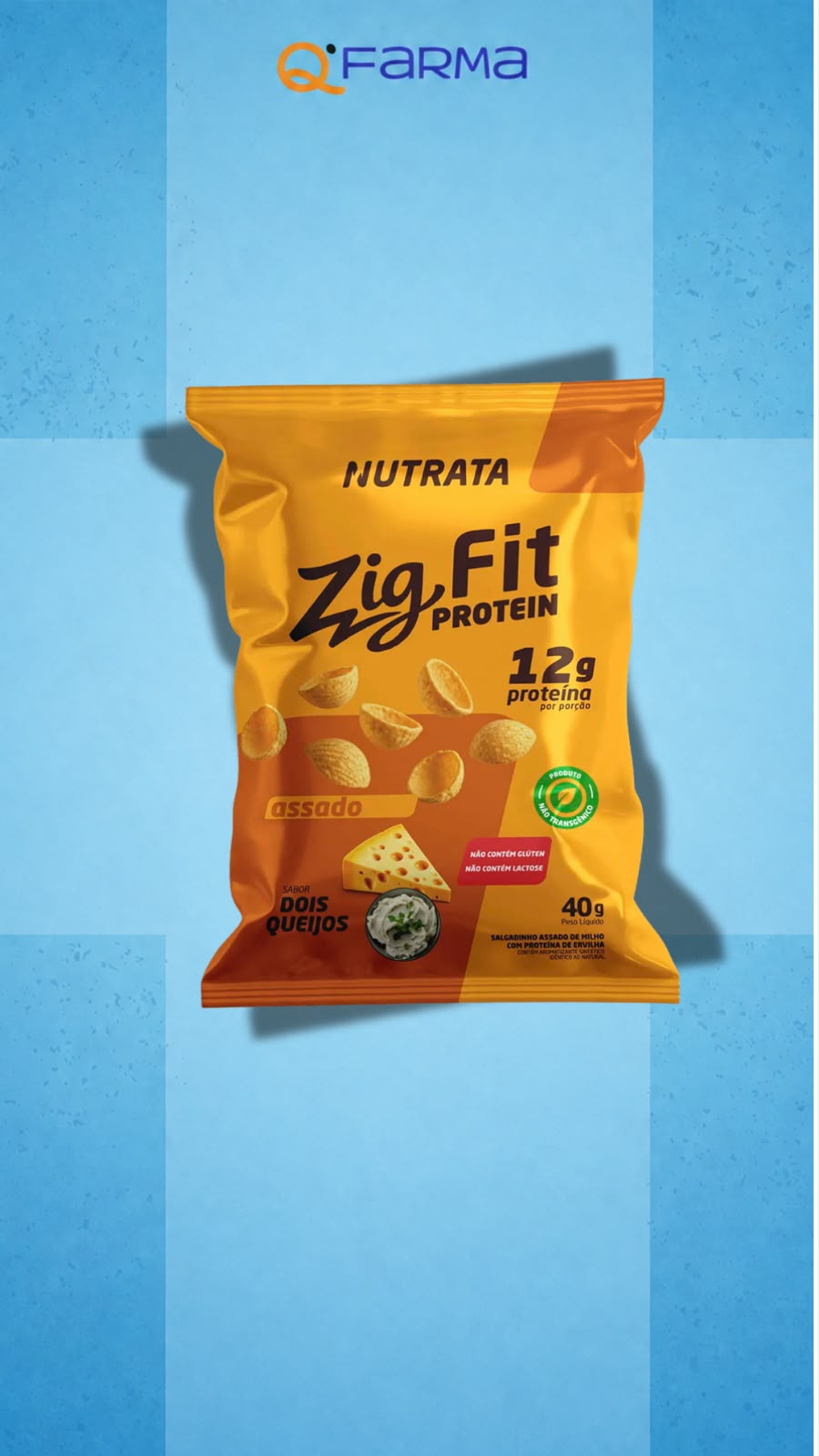 ZIG FIT SALGADINHO PROTEICO NUTRATA 40G