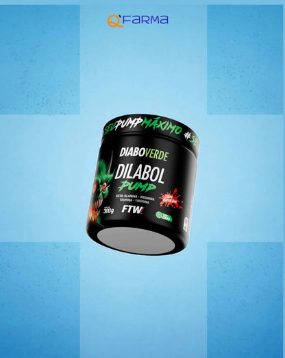 PRÉ TREINO DIABO VERDE DILABOL PUMP SEM CAFEÍNA