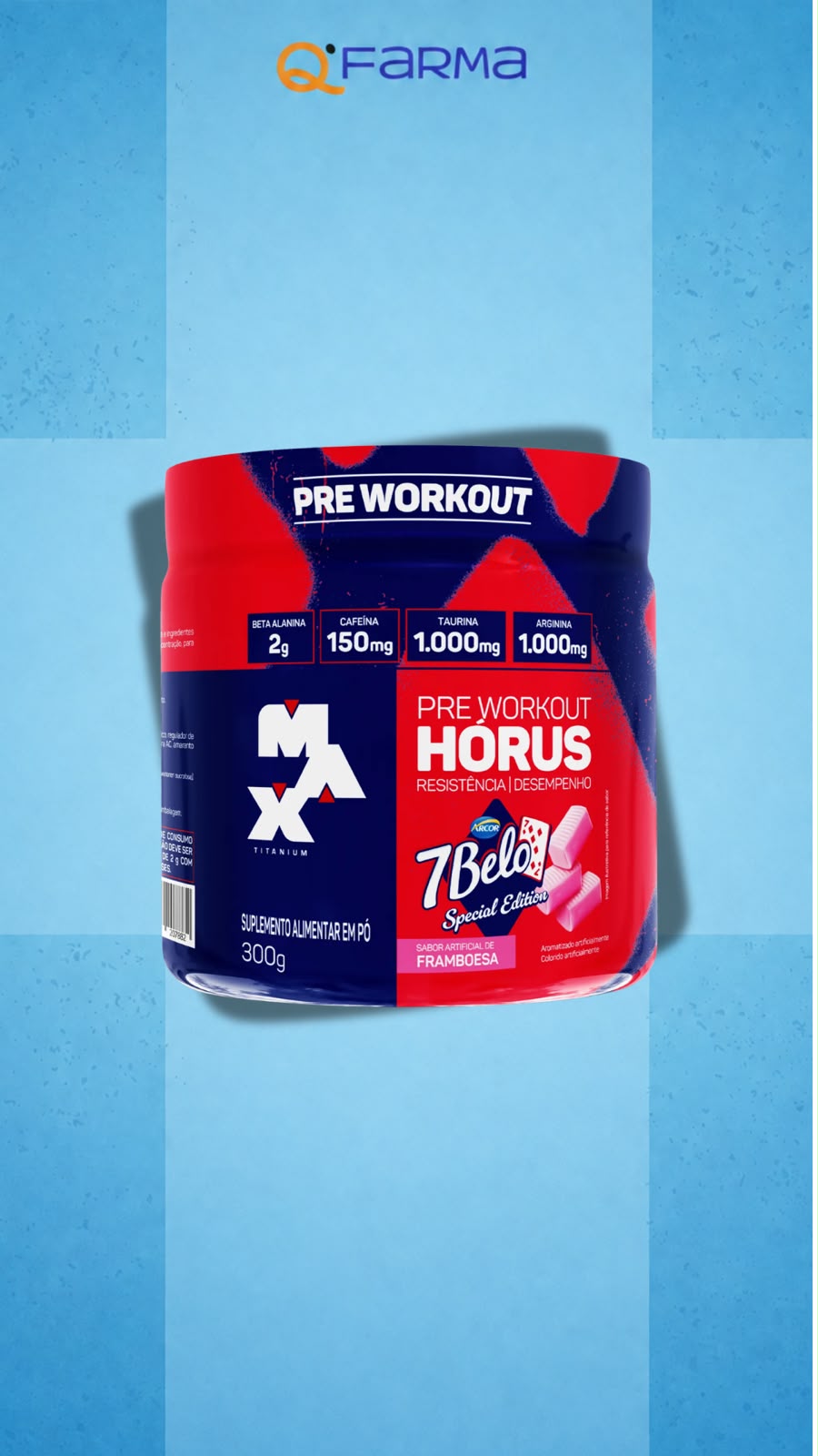 PRÉ TREINO HORUS 7 BELO MAX TITANIUM 300G