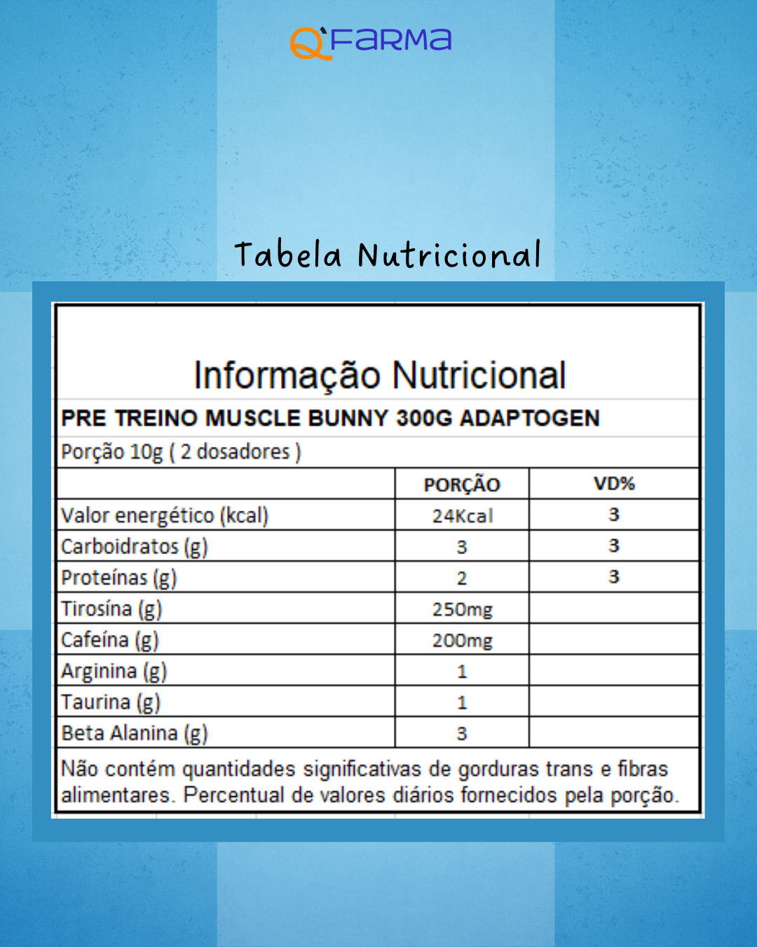 Adaptogen Muscle Bunny Pré Treino 300g