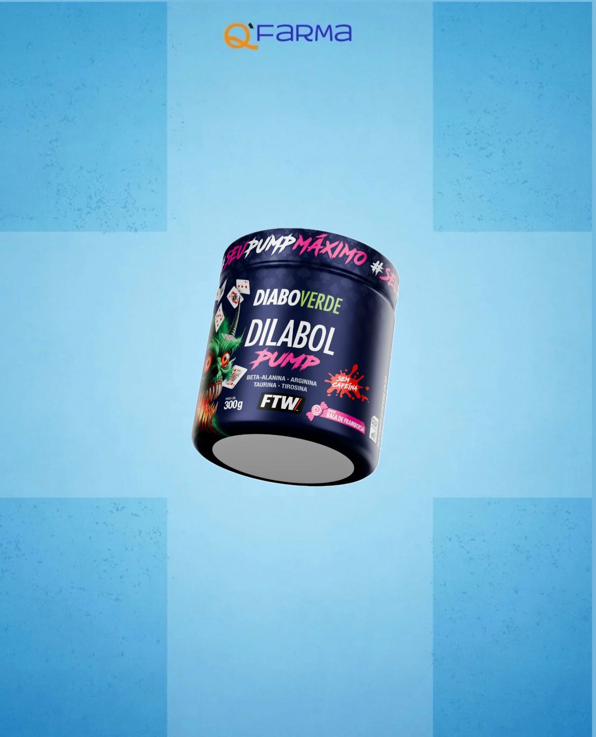 PRÉ TREINO DIABO VERDE DILABOL PUMP SEM CAFEÍNA