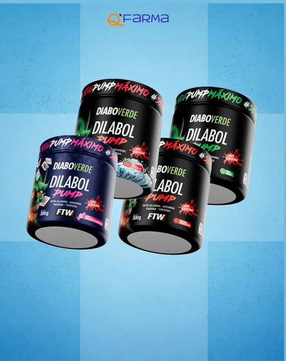 PRÉ TREINO DIABO VERDE DILABOL PUMP SEM CAFEÍNA