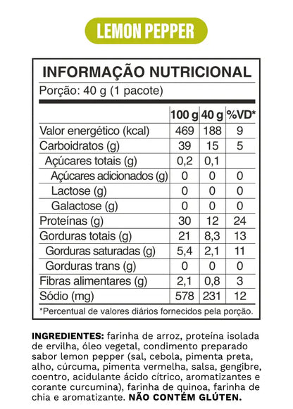 SALGADINHO SNACK PROTEICO OCEAN DROP 40G