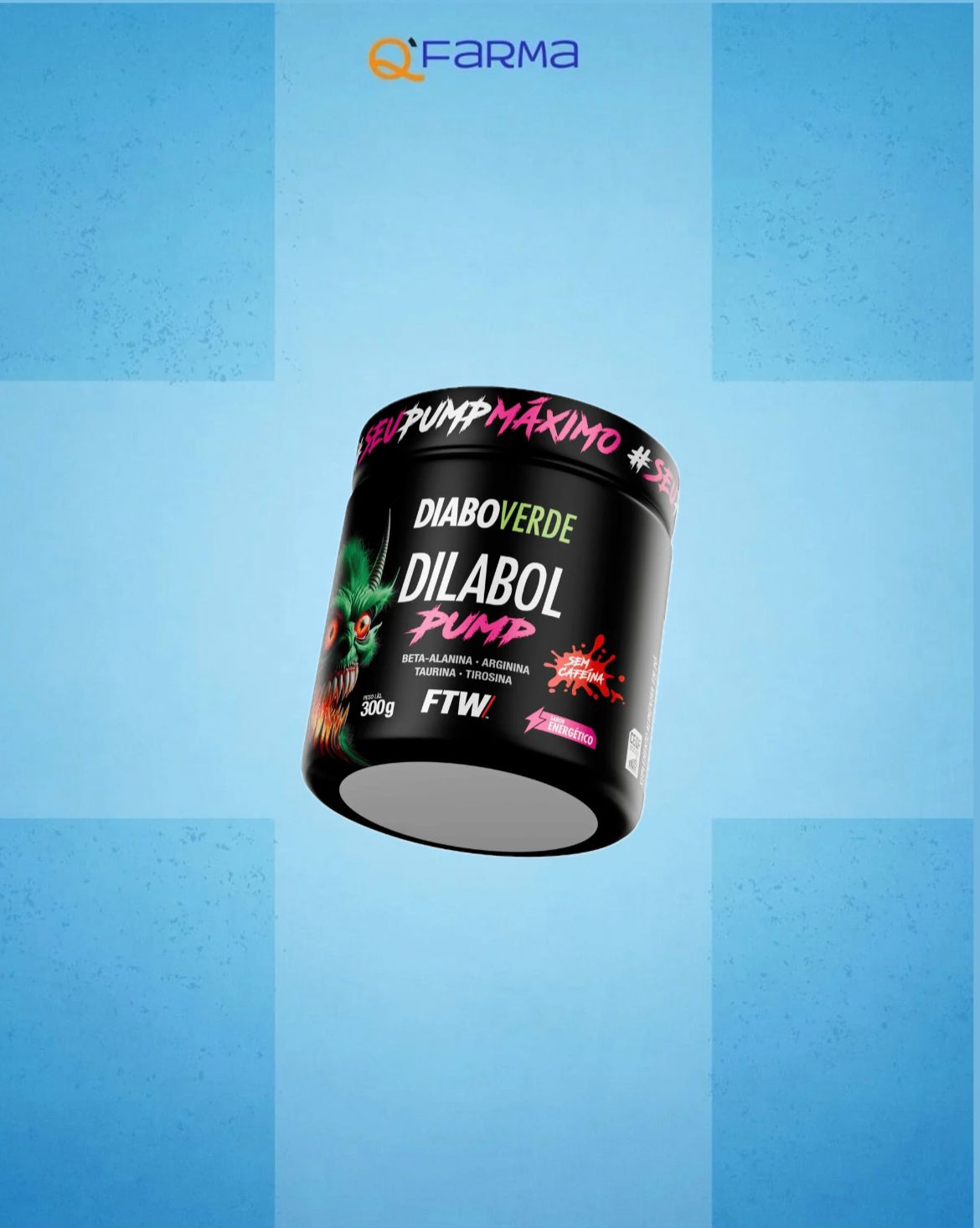 PRÉ TREINO DIABO VERDE DILABOL PUMP SEM CAFEÍNA