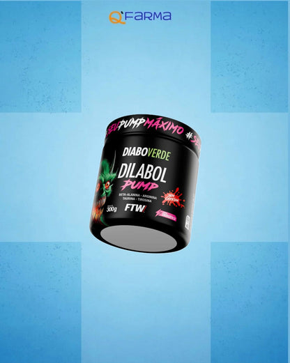 PRÉ TREINO DIABO VERDE DILABOL PUMP SEM CAFEÍNA