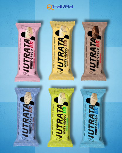 Nutrata Whey Grego Barra de Protreína 40g