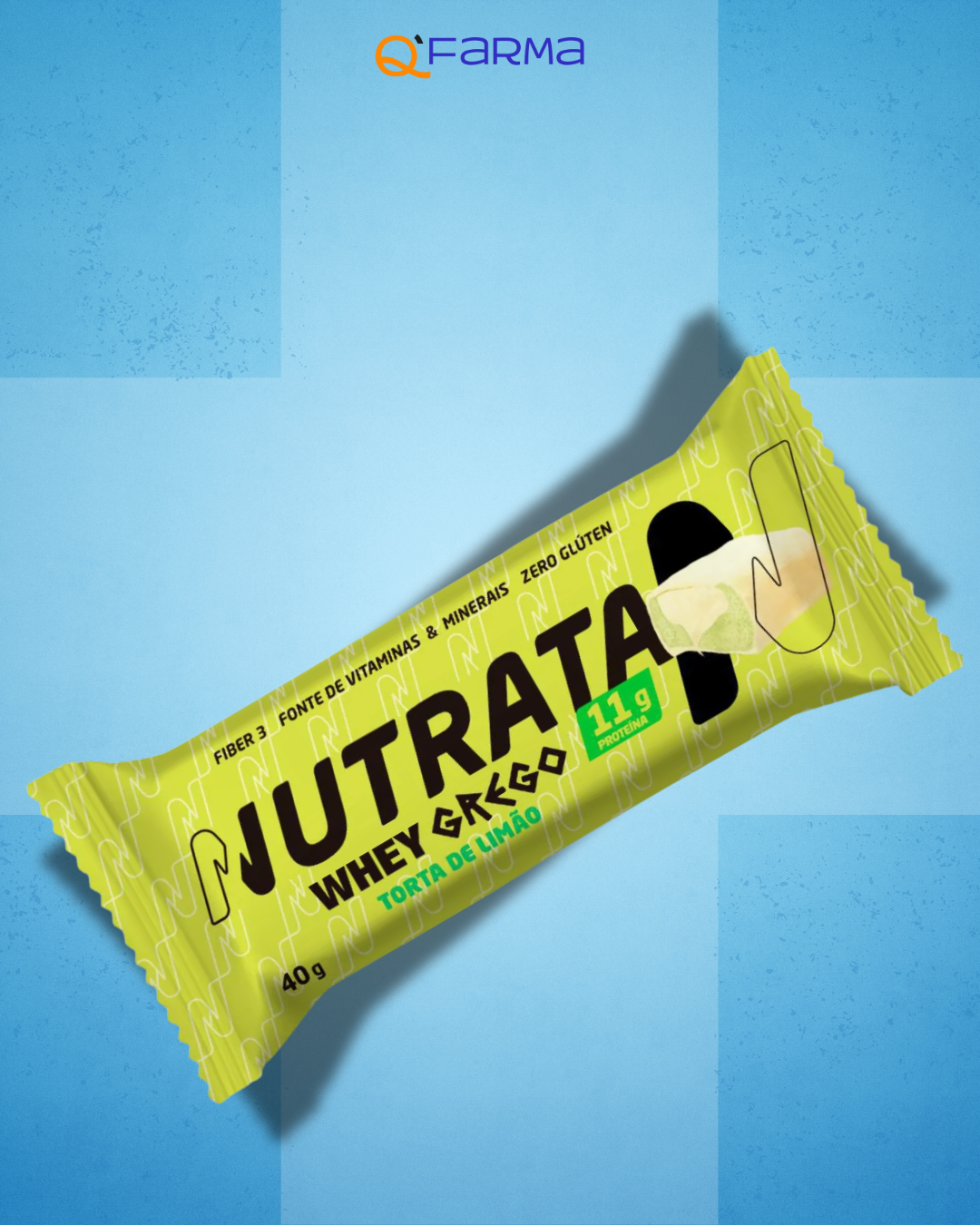 Nutrata Whey Grego Barra de Protreína 40g