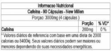 CAFEÍNA NEW MILLEN 90 CÁPSULAS