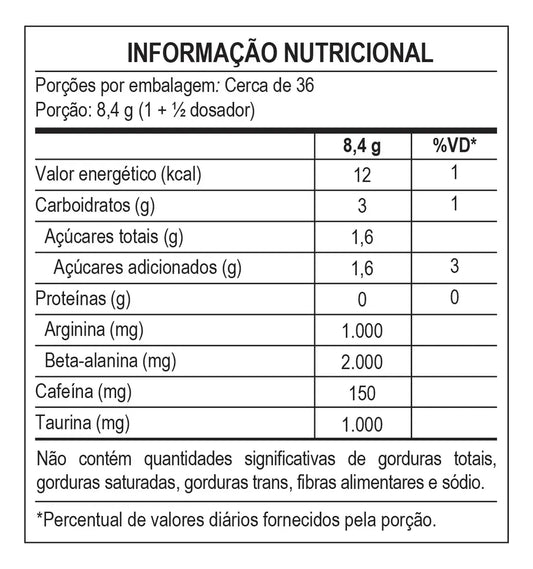 PRÉ TREINO HORUS 7 BELO MAX TITANIUM 300G