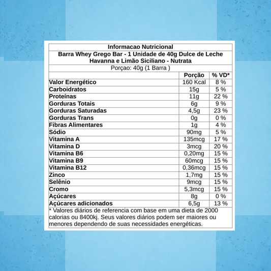 Nutrata Havanna Barra de Proteína 40g