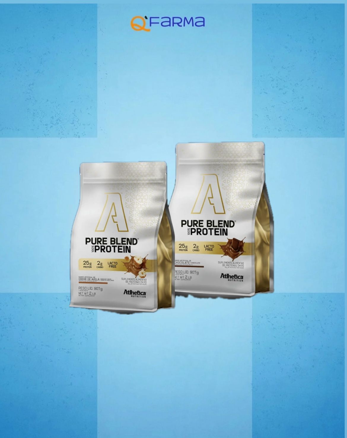 WHEY PURE BLEND PROTEIN ATLHETICA ZERO LACTOSE 900G