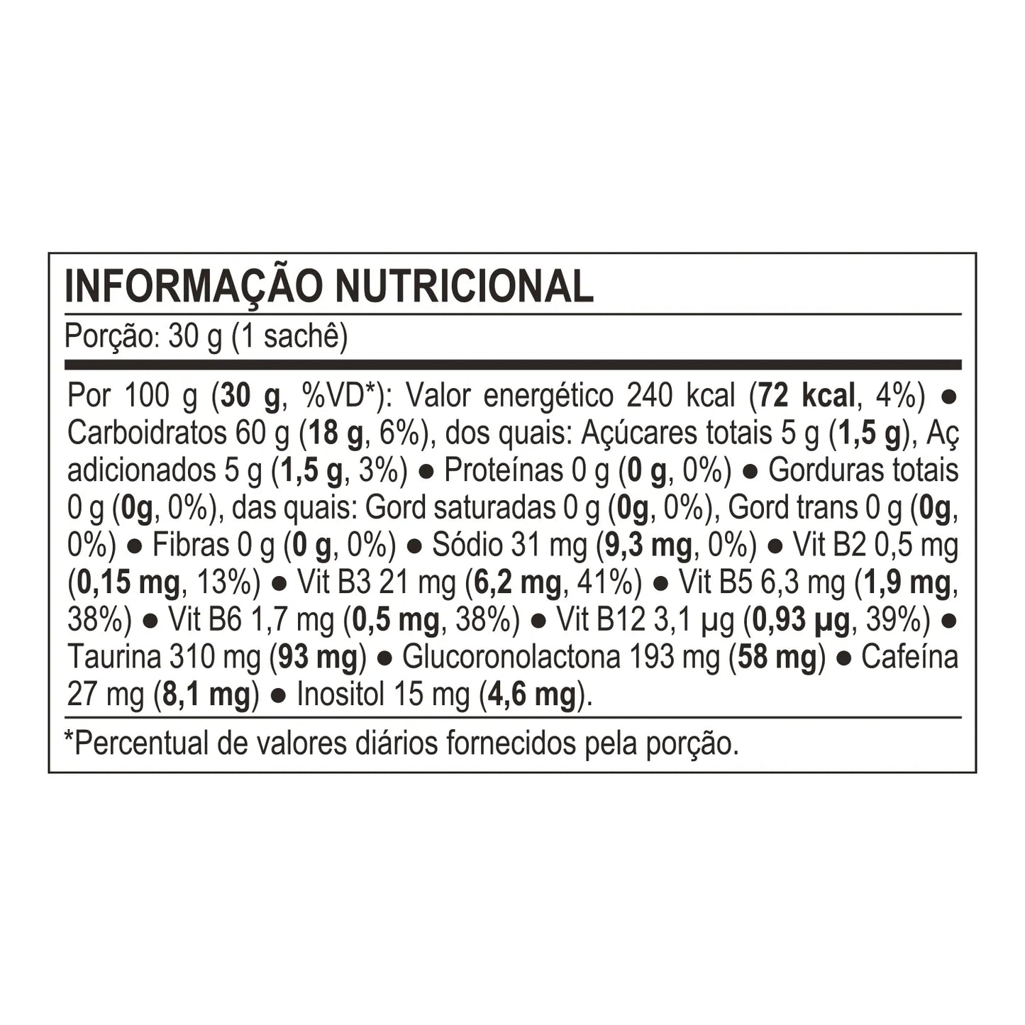 CARB UP PROBIÓTICA COM CAFEÍNA