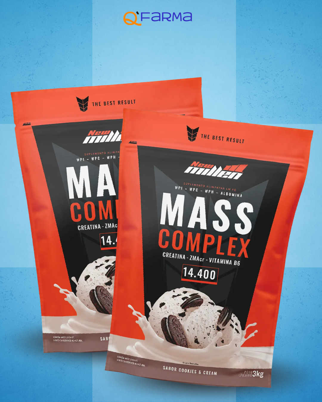 New Millen Mass Complex Hipercalórico 3Kg