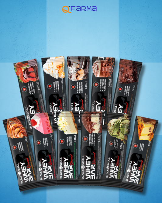 Black Skull Whey Bar Barra de Proteína 45g ZERO LACTOSE