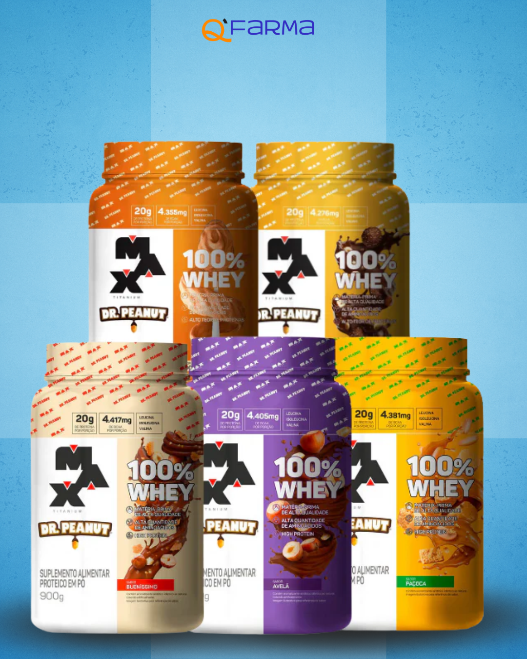 Max Titanium Dr. Peanut 100% Whey 900g