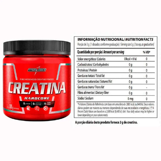 CREATINA 100% PURA INTEGRAL MEDICA 300G