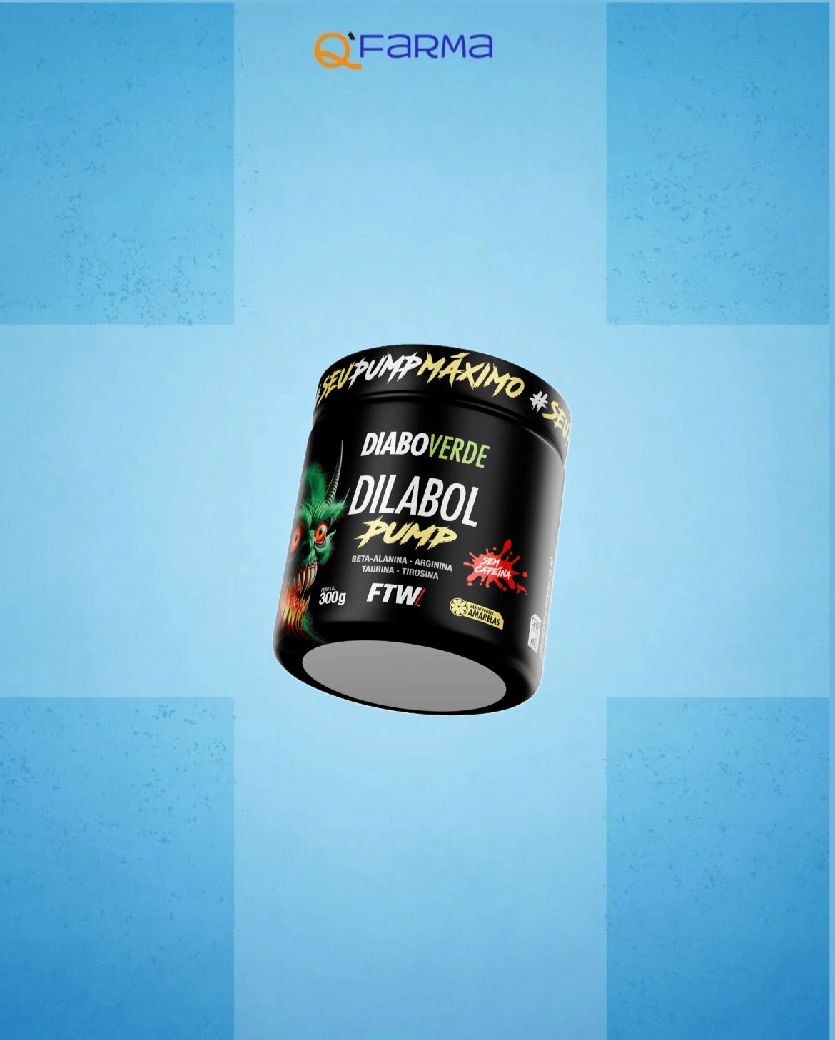 PRÉ TREINO DIABO VERDE DILABOL PUMP SEM CAFEÍNA