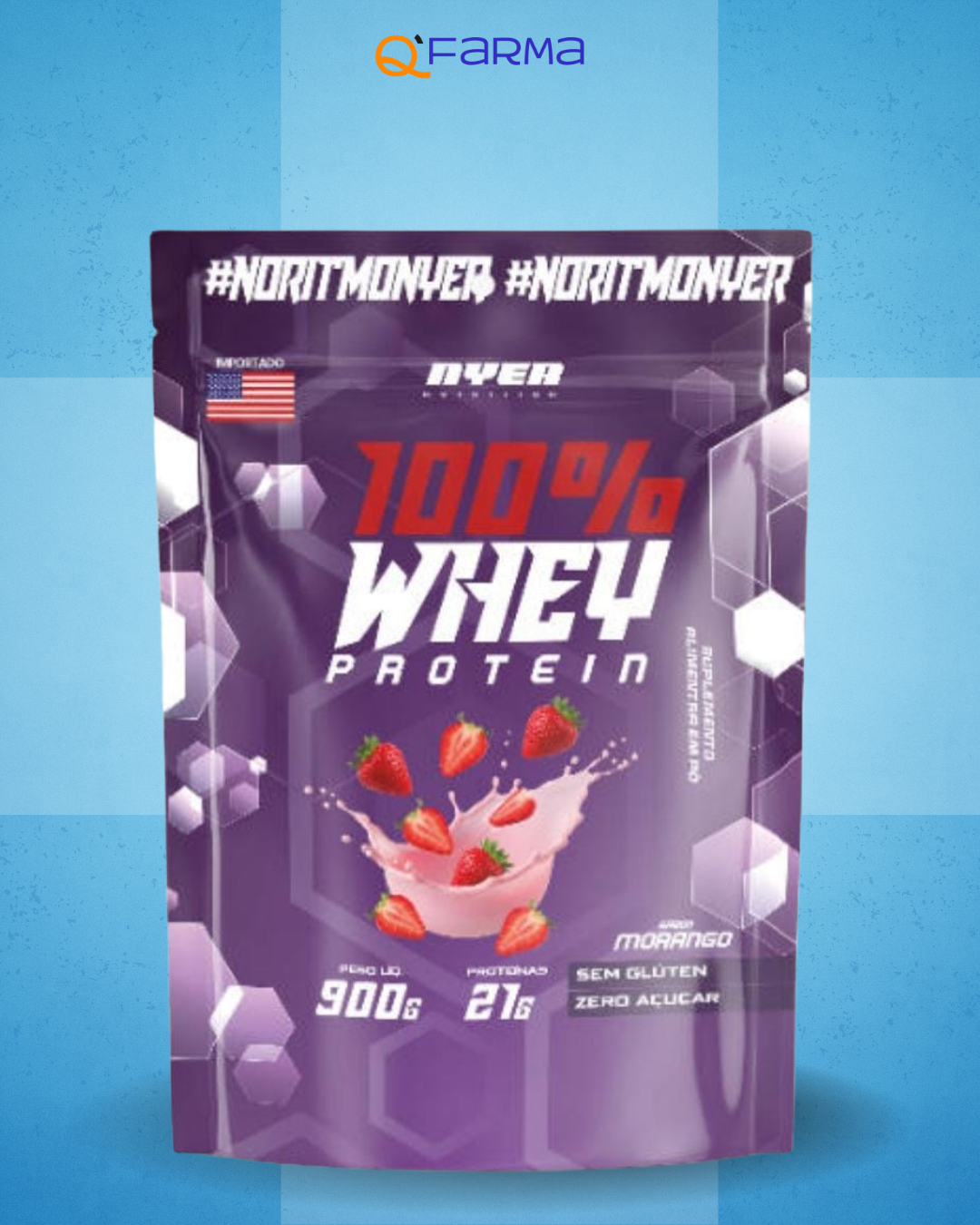 Nyer 100% Whey protein 900g