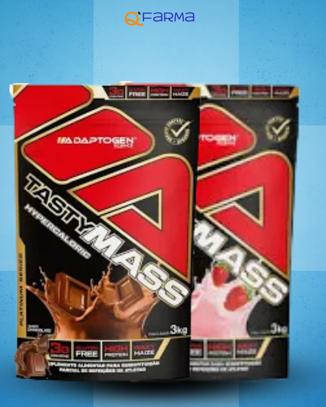 Adaptogen Tasty Mass Hipercalórico Sabores - 3Kg
